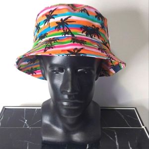 Colourful Palm Trees Kolby Bucket Hat BNWT Bucket Hat Size: L-XL